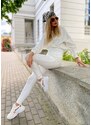 Bílé sportovní kalhoty Cocomore cmgSD1226.R01