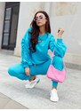 Turquoise sweatshirt Cocomore cmgBZ1260.R33