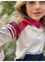 JOYCE Dívčí souprava s klokaní kapsou "SIGNATURE"/Růžová