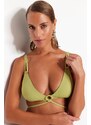 Trendyol Green Triangle Příslušenství Bikiny Top