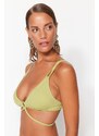 Trendyol Green Triangle Příslušenství Bikiny Top