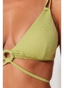 Trendyol Green Triangle Příslušenství Bikiny Top