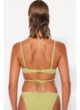 Trendyol Green Triangle Příslušenství Bikiny Top