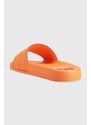 Pantofle Love Moschino Sabotd Pool 25 dámské, oranžová barva, JA28102G1G
