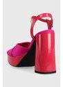 Sandály Love Moschino San Lod Quadra 120 růžová barva, JA1605CG1G