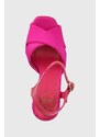 Sandály Love Moschino San Lod Quadra 120 růžová barva, JA1605CG1G