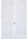 Plátěná košile BOSS béžová barva, regular, s klasickým límcem