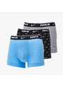 Boxerky Nike Dri-FIT Trunk 3-Pack Swoosh Print/ Grey/ University Blue