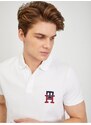 Bílé pánské polo tričko Tommy Hilfiger - Pánské