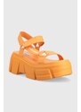 Sandály Steve Madden Assertive dámské, oranžová barva, na platformě, SM11002461