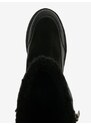 Černé dámské zimní semišové kotníkové boty Geox Dalyla - Dámské