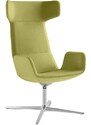 LD Seating  Zelené látkové otočné křeslo FLEXI LOUNGE FL-XLBR