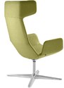 LD Seating  Zelené látkové otočné křeslo FLEXI LOUNGE FL-XLBR