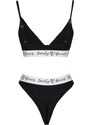 Trendyol Black Cotton Elastic Knitted Underwear Set