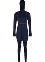 Trendyol Navy Blue Fully Covered Knitted Lycra 4-Piece Swimsuit Set with Foot Tapes