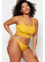 Trendyol Curve Yellow Low Waist Bikini Bottoms