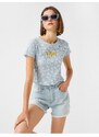 Koton Short Sleeve Floral Printed T-Shirt