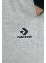 Kraťasy Converse šedá barva, melanžové, 10023875.A02-VINTAGEGRE