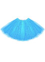 Světle modrá TUTU sukně s hvězdičkami 40 cm