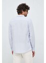 Plátěná košile Calvin Klein pánská, regular, s klasickým límcem