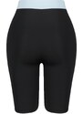 Trendyol Black Color Block Contouring Biker/Cycling Sports Leggings