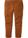 bonprix Cargo kalhoty Loose Fit, Straight Hnědá