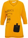 bonprix Oversize tričko s 3/4 rukávem Oranžová