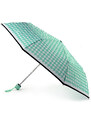 Fulton dámský skládací deštník Minilite 2 MINTY HOUNDSTOOTH L354