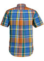 KOŠILE GANT REG UT COLORFUL MADRAS SS SHIRT oranžová M