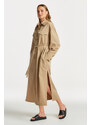 KABÁT GANT LONG OVERSHIRT COAT hnědá S