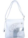 Kabelka v elegantní bílé barvě s metalickým detailem Remonte Q0705-80 bíláS