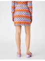 Koton Patterned Mini Skirt