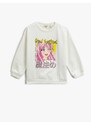 Koton Anime Printed Sweatshirt Crew Neck