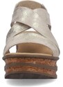 Dámské sandály RIEKER 68160-62 zlatá