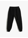 Koton Basic Textured Jogger Trousers With Pockets.