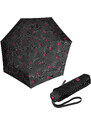 Knirps T.020 Small Manual Meditate Black - dámský skládací mini deštník