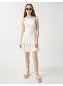 Koton Halterneck Mini Frilled Dress