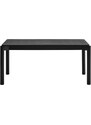 Černý rozkládací jídelní stůl Teulat Atlas 160/200 x 100 cm