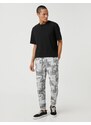 Koton Shawl Patterned Sweatpants Tie Waist Pocket Detailed.