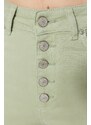 Trendyol Mint High Waist Crop Flare Jeans With Buttons In The Front