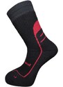 BX-7 DURABLE bambusové ponožky BAMBOX černá/červená 39-42