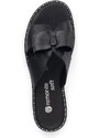 Pantofle z měkké kůže s vyměkčením Remonte D3653-01 černá