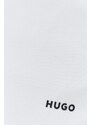Bavlněné tepláky HUGO bílá barva