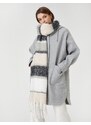 Koton Oversize Kabát s kapucí Cachet Wool Blend s kapsovým zipem