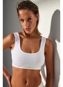 Trendyol White Seamless/Seamless Knitted Bra