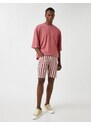 Koton Striped Denim Shorts with Pockets