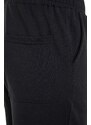 Trendyol Black Men's Regular Mid-Length/Regular Cut Shorts with Relief Print.