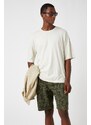 Koton Camouflage Patterned Gabardine Shorts