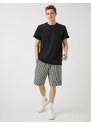 Koton Slim Fit Striped Shorts