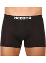 5PACK pánské boxerky Nedeto černé (5NDTB001-brand)